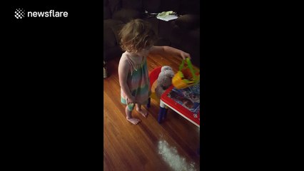 'What the hell is this?' toddler asks mum over Easter Bunny