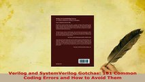 PDF  Verilog and SystemVerilog Gotchas 101 Common Coding Errors and How to Avoid Them Read Online
