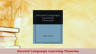 Download  Second Language Learning Theories Ebook