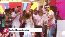 Sushant Singh Rajput and Jacqueline Fernandez at zoom Holi Party - Bollywood News