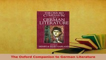 Download  The Oxford Companion to German Literature Read Online