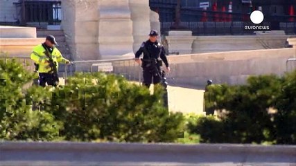 US Capitol shooting: suspected gunman and bystander injured