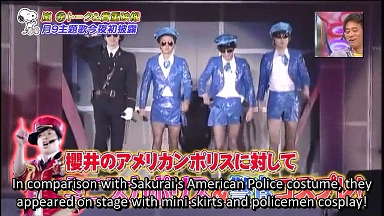 Arashi - Sho's birthday mini skirt surprise! (ENG SUB)