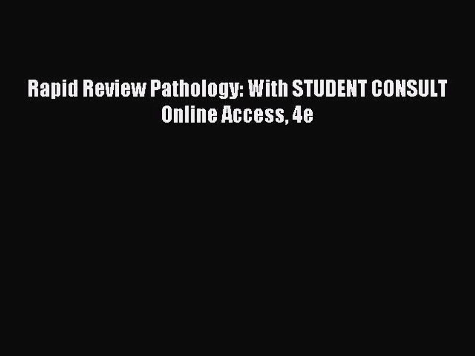 Download Rapid Review Pathology: With STUDENT CONSULT Online Access 4e PDF Free
