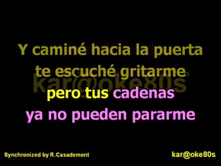 karaoke Todos me Miran . Gloria Trevi