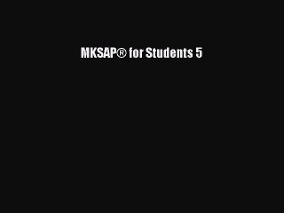 Download MKSAP® for Students 5 PDF Free