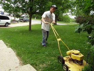 Mowing with my lawn boy 3002