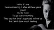 ADELE - Hello lyrics HD