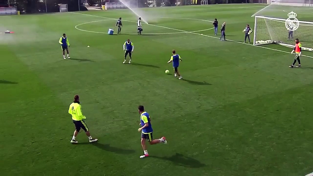 Benzema in training