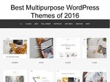 Best Multipurpose WordPress Themes of 2016