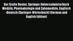 Read Der Große Reuter. Springer Universalwörterbuch Medizin Pharmakologie und Zahnmedizin.