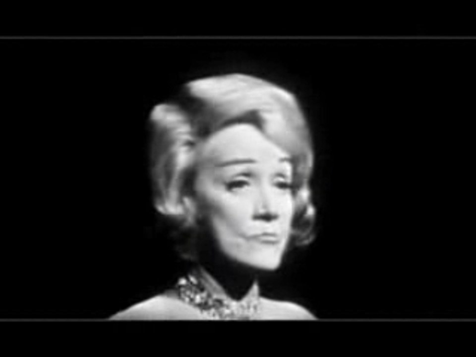 Marlène Dietrich. Where have all the flowers gone