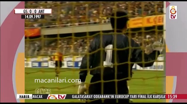 14.09.1997 - 1997-1998 Turkish 1st League Matchday 6 Galatasaray 2-1 Antalyaspor