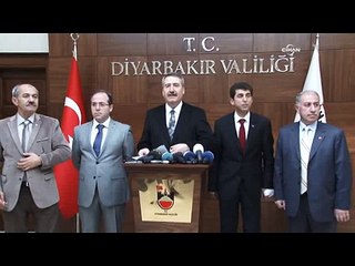 Diyarbakır Valisi, tansiyonu düşürmek için il başkanlarıyla toplantı yaptı