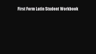 Download First Form Latin Student Workbook PDF Free