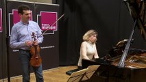Edvard Grieg : mouvement lent de la Sonate pour violon et piano nº 3 par Elena Rozanova et Svetlin Roussev | Le live de la Matinale