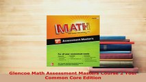 Download  Glencoe Math Assessment Masters Course 2 Your Common Core Edition PDF Online