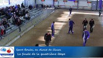 Mène 9, finale Anglade contre Bresciano, quatrième étape du Super 16, Sport Boules, Cluses 2016