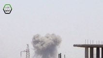 ريف دمشق الجنوبي يلدا غارة عنيفة للطيران الحربي على بلدة المليحة في الغوطة الشرقية