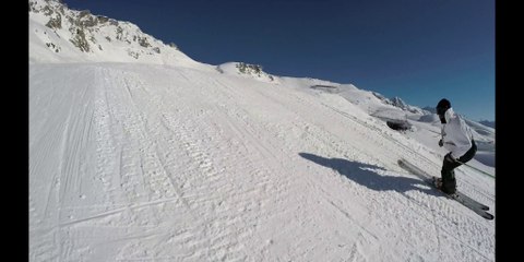 Home from the top : session chill sur le snowpark des Arcs