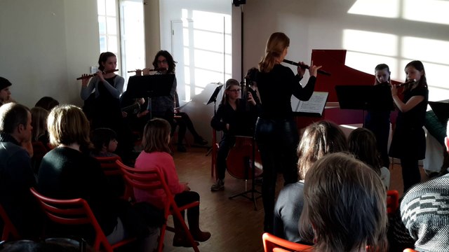 Audition par les élèves de la classe de musique ancienne du conservatoire à rayonnement intercommunal du pays de Redon