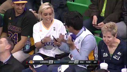 Fans Get Kobe Surprise - Lakers vs Jazz - March 28, 2016 - NBA 2015-16 Season