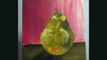 Time Lapse Acrylic Painting, How to paint a Pear~
