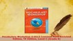 PDF  Vocabulary Workshop 2013 Common Core Enriched Edition TE Edition Level C Grade 8 PDF Full Ebook
