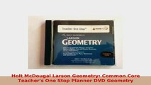 PDF  Holt McDougal Larson Geometry Common Core Teachers One Stop Planner DVD Geometry Download Online