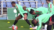 La petite danse de Cristiano Ronaldo à l'entrainement