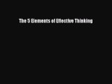 Download The 5 Elements of Effective Thinking PDF Free