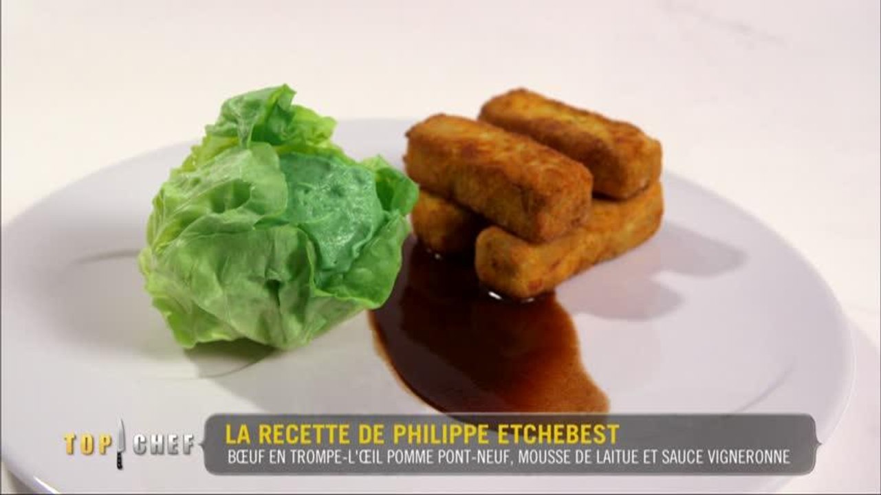 Le plat de steak frite salade revisité par Philippe Etchebest
