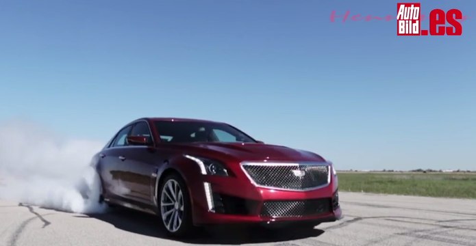 Cadillac CTS-V de Hennessey: arranque brutal quemando rueda