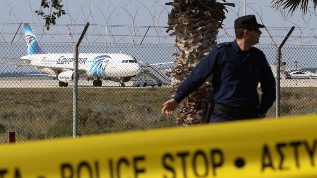 Egyptian passenger plane hijacked, forced to land in Cyprus