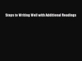 Read Steps to Writing Well with Additional Readings Ebook Free