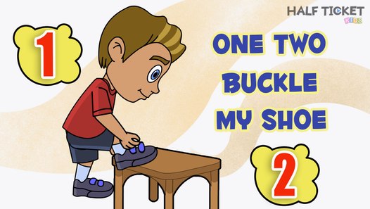 One Two Buckle My Shoe | Nursery Rhymes Songs With Lyrics | Kids Songs ...