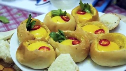 Quick and Easy Recipe Myfunfoodiary- Bread Bowl Egg for Breakfast
