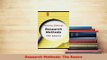 Download  Research Methods The Basics PDF Full Ebook