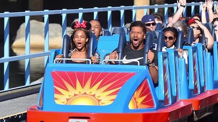 Russell Wilson und Ciara im Disneyland