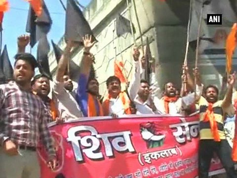 Pathankot Shiv Sena protests against Pakistan’s JIT visit