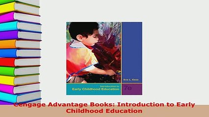 PDF  Cengage Advantage Books Introduction to Early Childhood Education PDF Online