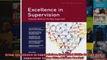 Crisp Excellence in Supervision Essential Skills for the New Supervisor Crisp