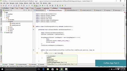 AndroidApp coffee shop part 5