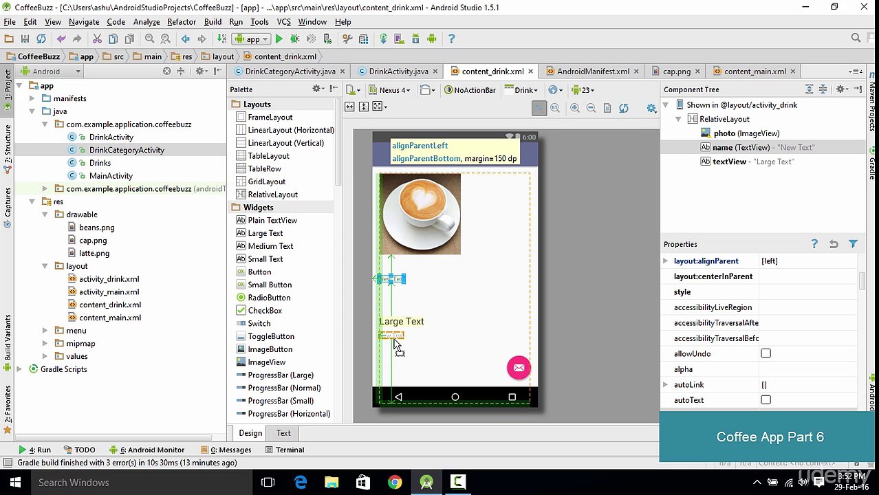 AndroidApp coffee shop part 6