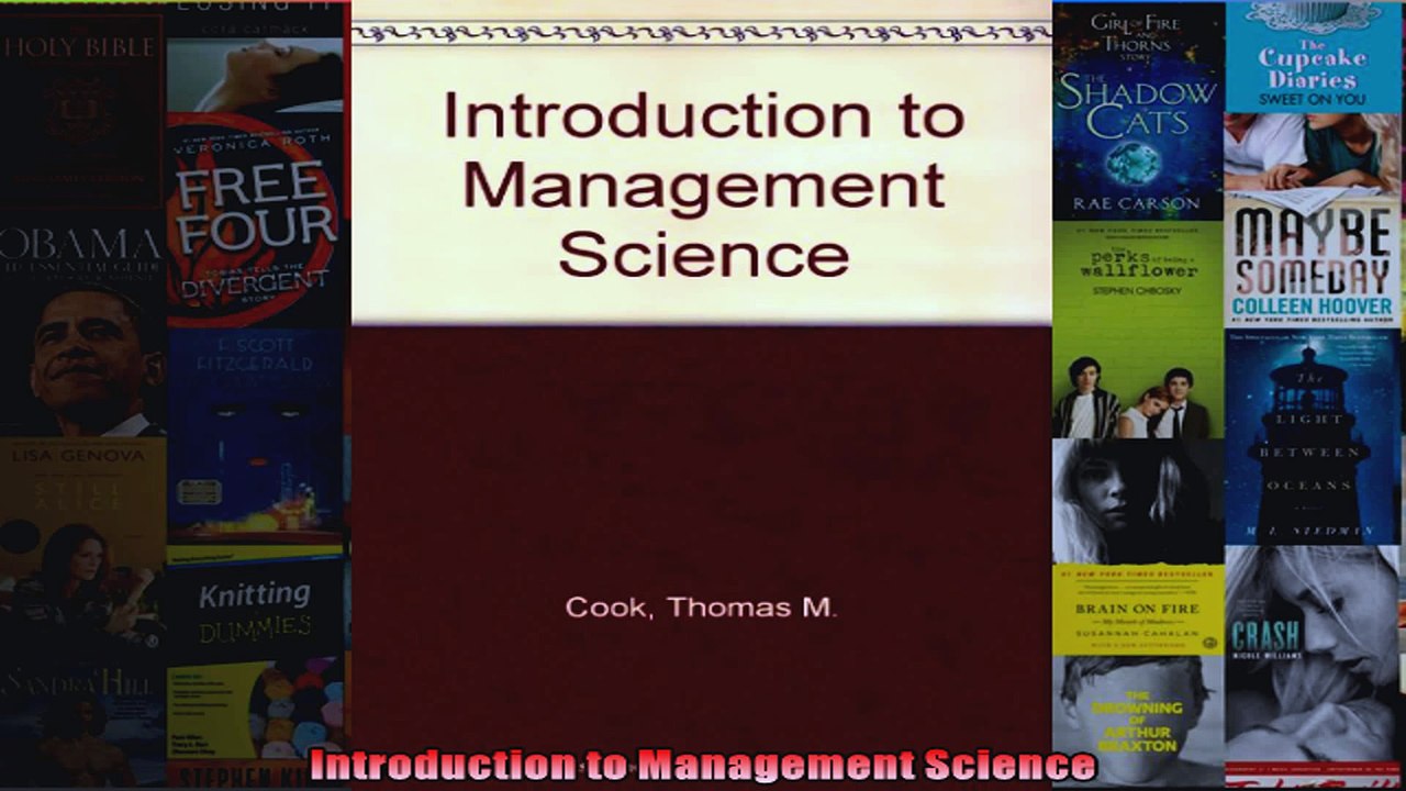 Introduction to Management Science