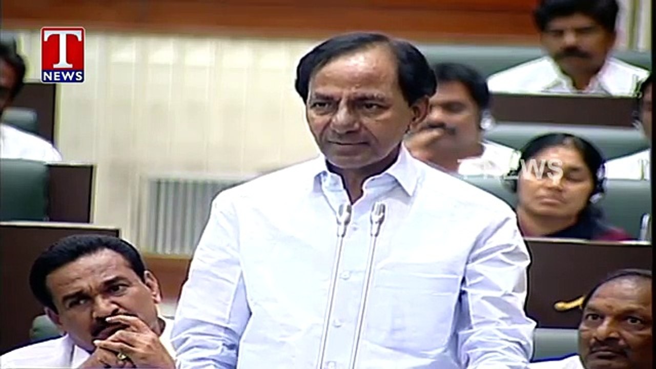 CM KCR Full Speech In Assembly  Telangana Assembly 2016  T News 57