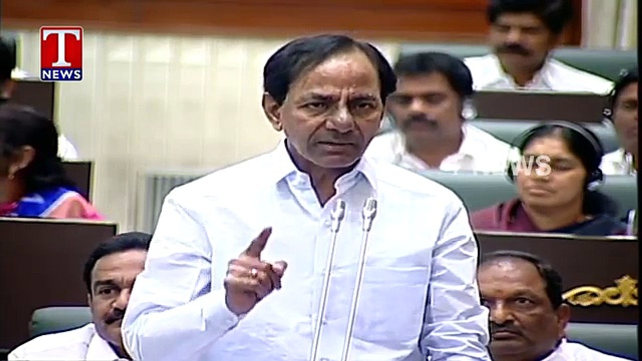 CM KCR Full Speech In Assembly  Telangana Assembly 2016  T News 74