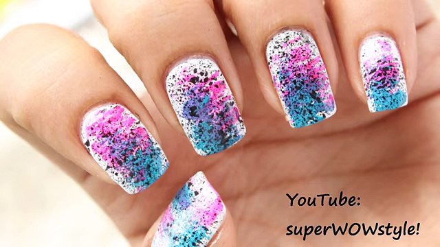 NO DRAWING !! Very Easy Nail Art - BEGINNERS !! Very Easy Nail Designs Tutorial