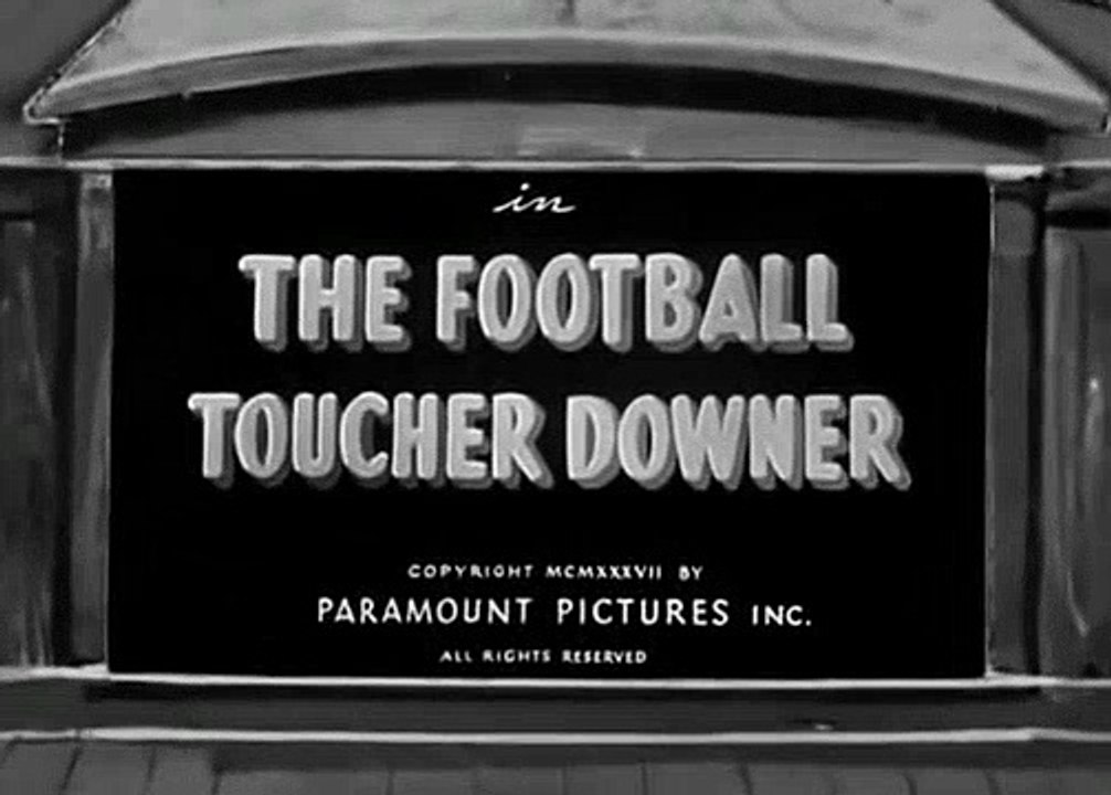 Popeye the Sailor -- The Football Toucher Downer # 5October 15, 193 Popeye Cartoon