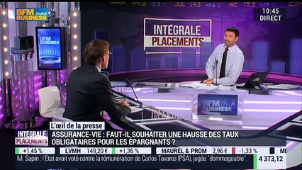 L'œil de la presse: Assurance-vie: Faut-il souhaiter une hausse des taux obligataires pour les épargnants ? - 29/03